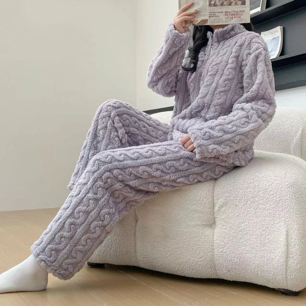 CozyCloud™ Textured Fleece Pajama Set