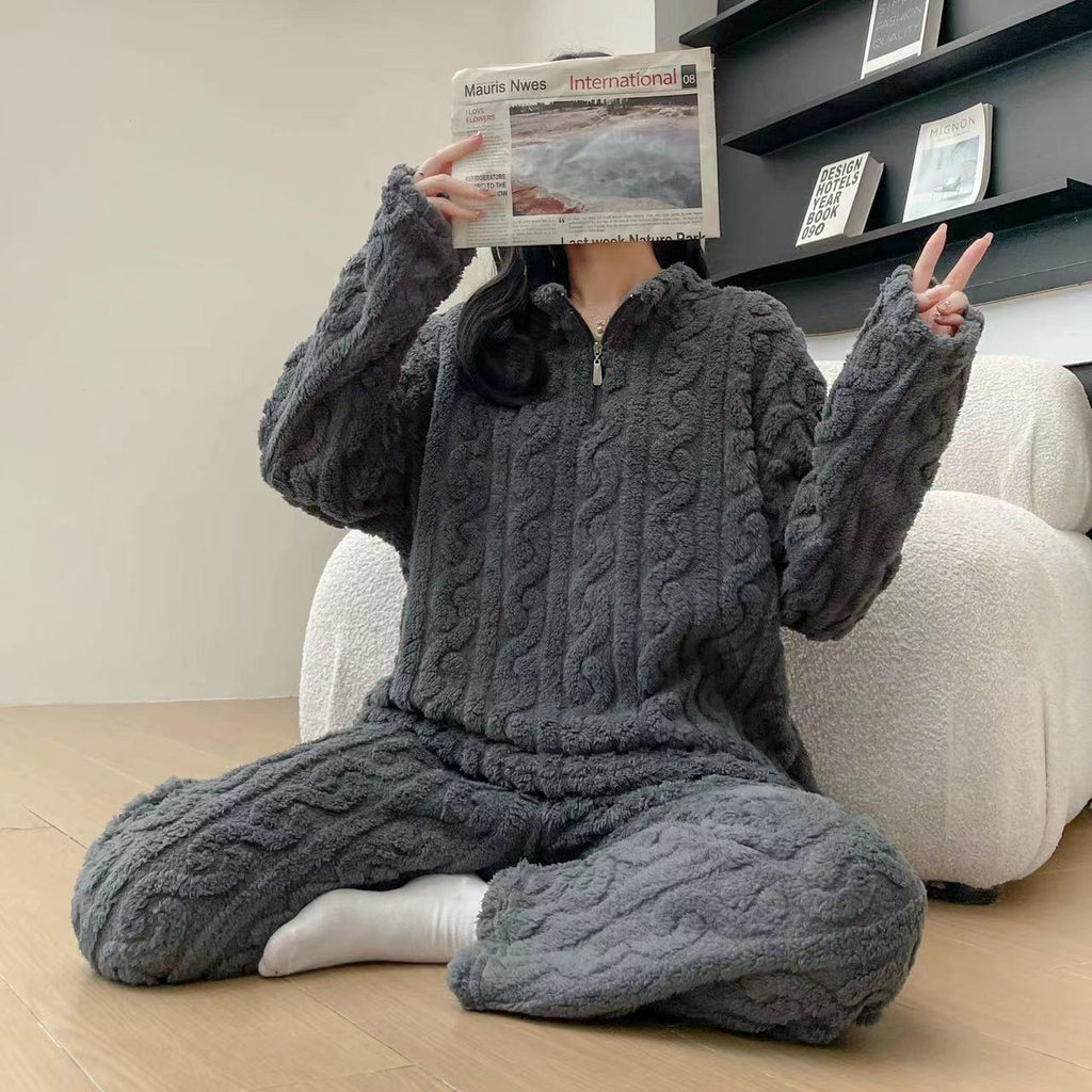 CozyCloud™ Textured Fleece Pajama Set