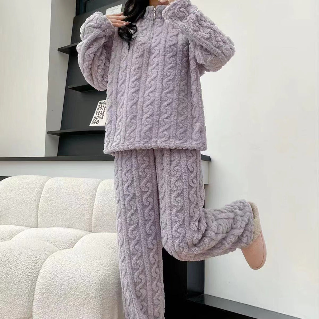 CozyCloud™ Textured Fleece Pajama Set