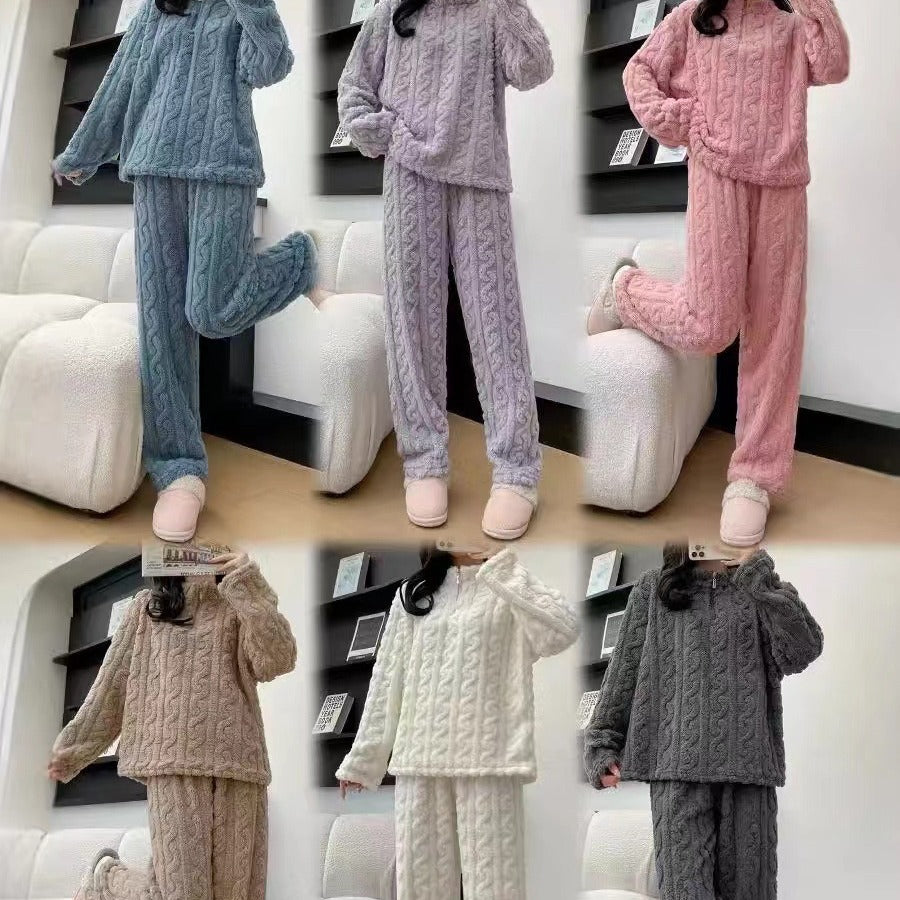 CozyCloud™ Textured Fleece Pajama Set