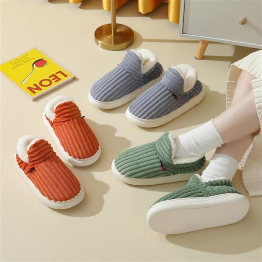 CozyCloud™ Plush Winter Slides